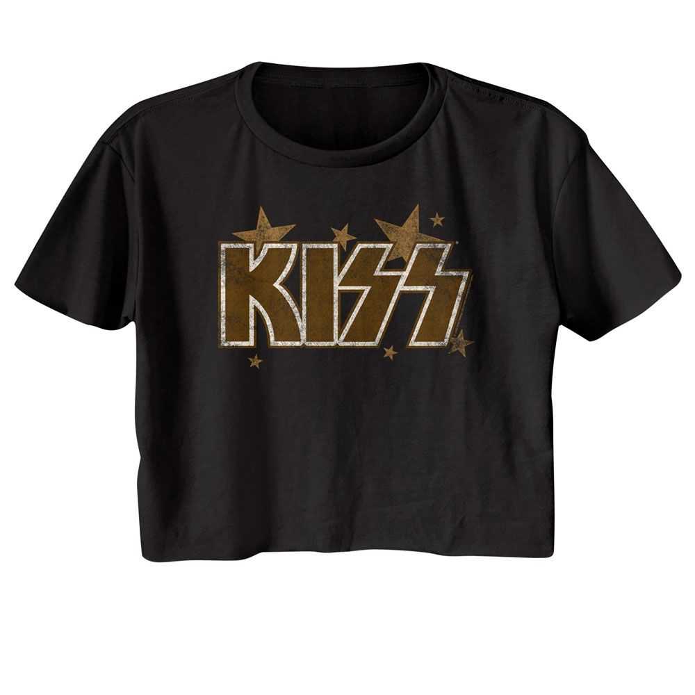 KISS Stars Graphic Ladies T-Shirt - Classic Rock Music Clothing - Vintage Concert Lover Gift Idea
