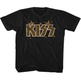 KISS KISS Stars Youth Graphic T-Shirt - Classic Rock Music Clothing - Vintage Concert Lover Gift Idea