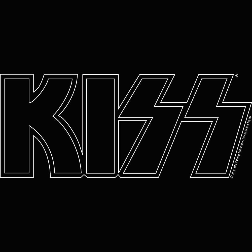 KISS KISS Outline Youth Graphic T-Shirt - Classic Rock Music Clothing - Vintage Concert Lover Gift Idea
