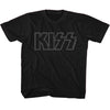 KISS KISS Outline Youth Graphic T-Shirt - Classic Rock Music Clothing - Vintage Concert Lover Gift Idea