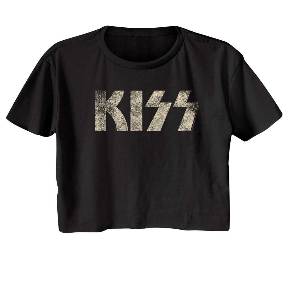 KISS Logo Graphic Ladies T-Shirt - Classic Rock Music Clothing - Vintage Concert Lover Gift Idea
