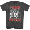 KISS Snowy Kissmas Graphic T-Shirt - Classic Rock Music Clothing - Vintage Concert Lover Gift Idea