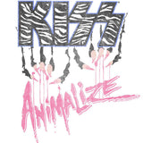 KISS Animalize Graphic T-Shirt - Classic Rock Music Clothing - Vintage Concert Lover Gift Idea