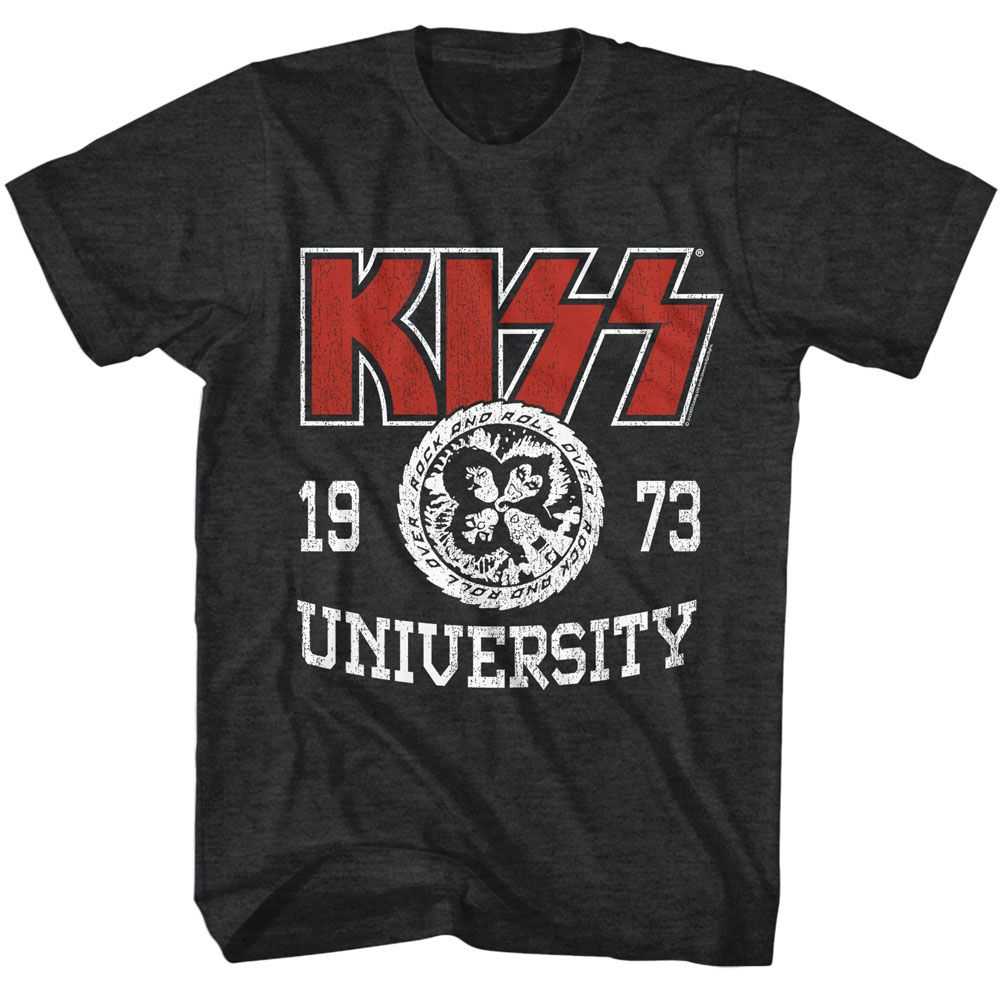 KISS University Graphic T-Shirt - Classic Rock Music Clothing - Vintage Concert Lover Gift Idea
