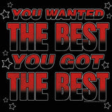 KISS You Wanted The Best 2-Sided Graphic T-Shirt - Classic Rock Music Clothing - Vintage Concert Lover Gift Idea
