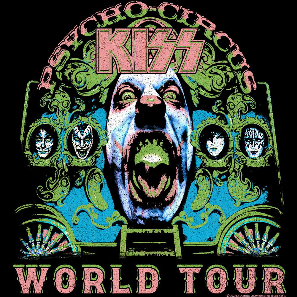 KISS Psycho Circus Graphic T-Shirt - Classic Rock Music Clothing - Vintage Concert Lover Gift Idea