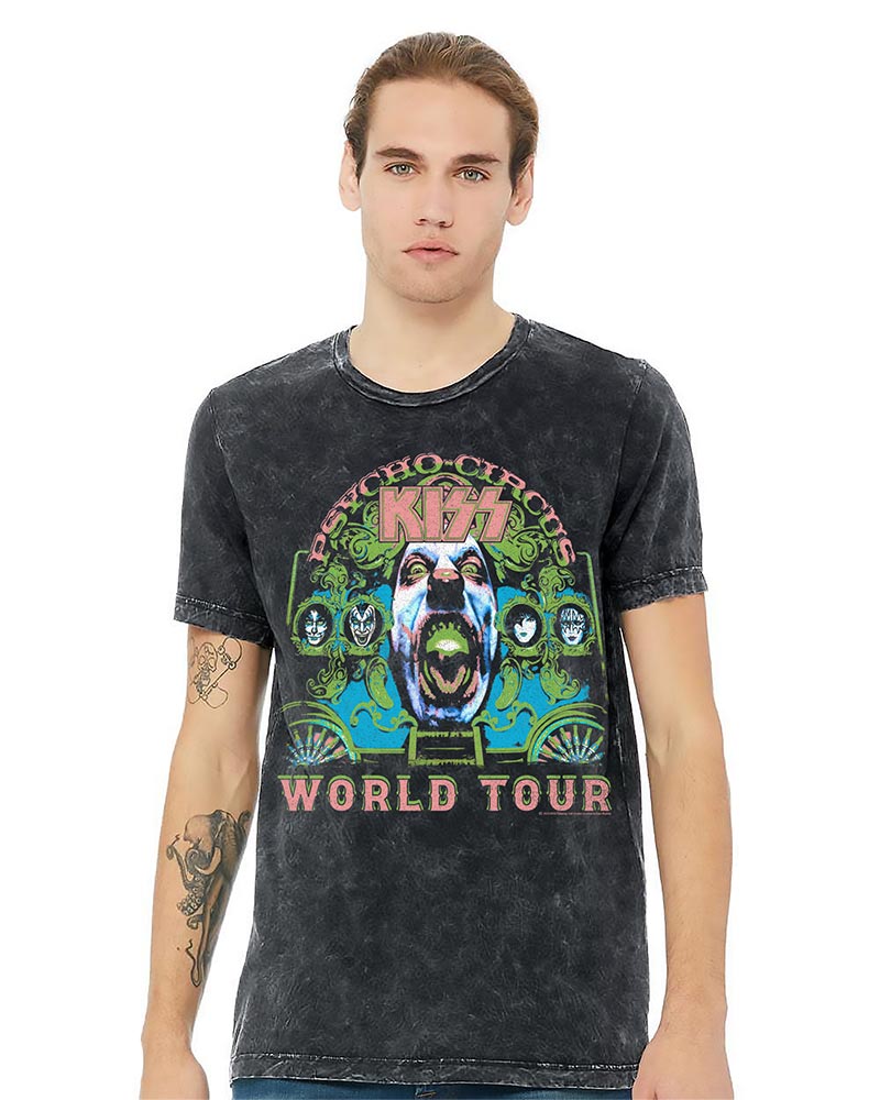 KISS Psycho Circus Graphic T-Shirt - Classic Rock Music Clothing - Vintage Concert Lover Gift Idea