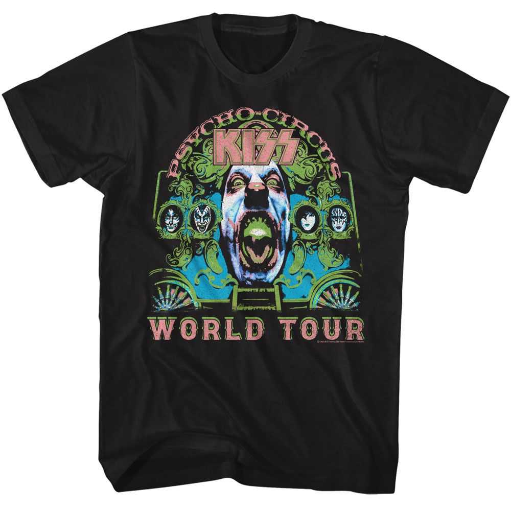 KISS Psycho Circus Graphic T-Shirt - Classic Rock Music Clothing - Vintage Concert Lover Gift Idea