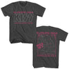 KISS Europe 1984 2-Sided Graphic T-Shirt - Classic Rock Music Clothing - Vintage Concert Lover Gift Idea