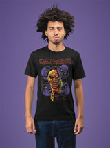 Iron Maiden Ghouls And Chain Graphic T-Shirt - Classic Rock Music Clothing - Vintage Concert Lover Gift Idea