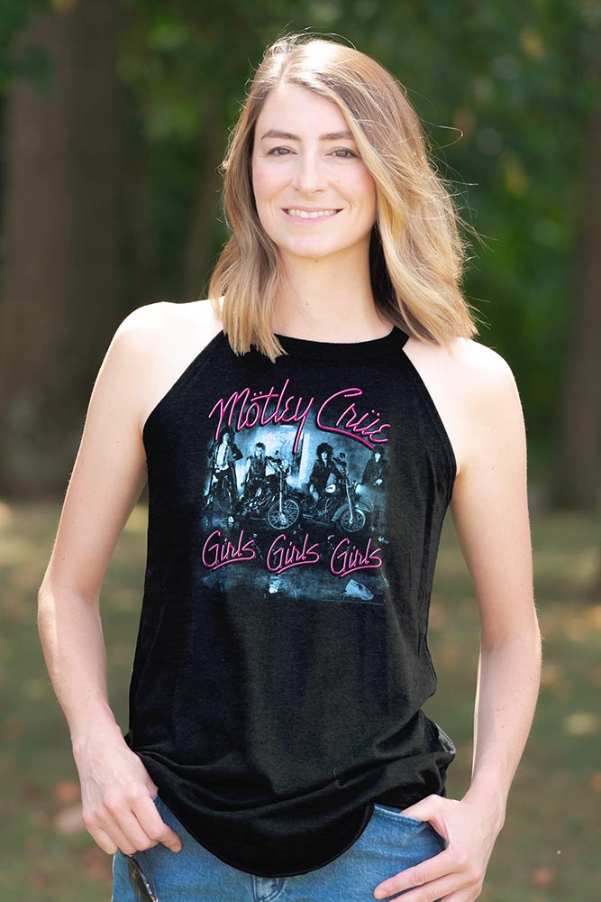Motley Crue Motley Crue Girls Girls Girls Ladies Graphic Tank Top - Classic Rock Music Clothing - Vintage Concert Lover Gift Idea