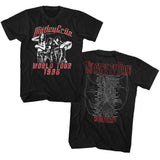 Motley Crue Theatre Of Pain Tour 2-Sided Graphic T-Shirt - Classic Rock Music Clothing - Vintage Concert Lover Gift Idea
