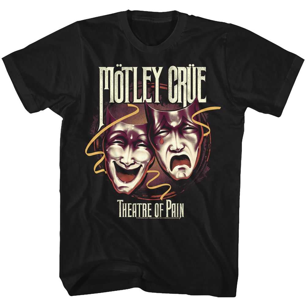 Motley Crue Theatre Of Pain Graphic T-Shirt - Classic Rock Music Clothing - Vintage Concert Lover Gift Idea