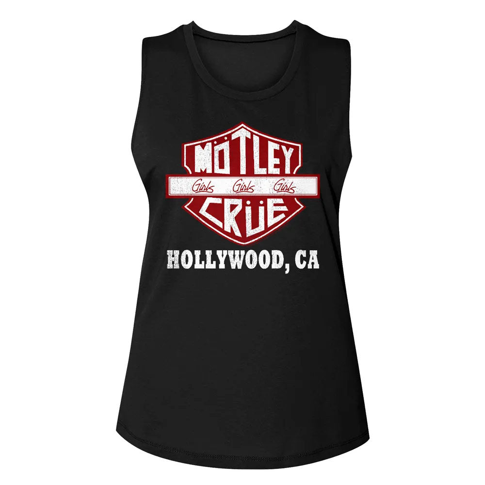 Motley Crue Crue Sign Graphic Woman Tank Top- Classic Rock Music Clothing - Vintage Concert Lover Gift Idea