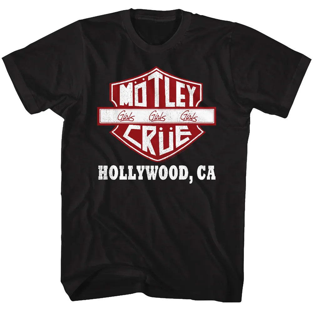 Motley Crue Crue Sign Graphic T-Shirt - Classic Rock Music Clothing - Vintage Concert Lover Gift Idea