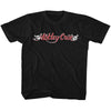 Motley Crue RD And Wht Logo Youth Graphic T-Shirt - Classic Rock Music Clothing - Vintage Kids Concert Lover Gift Idea