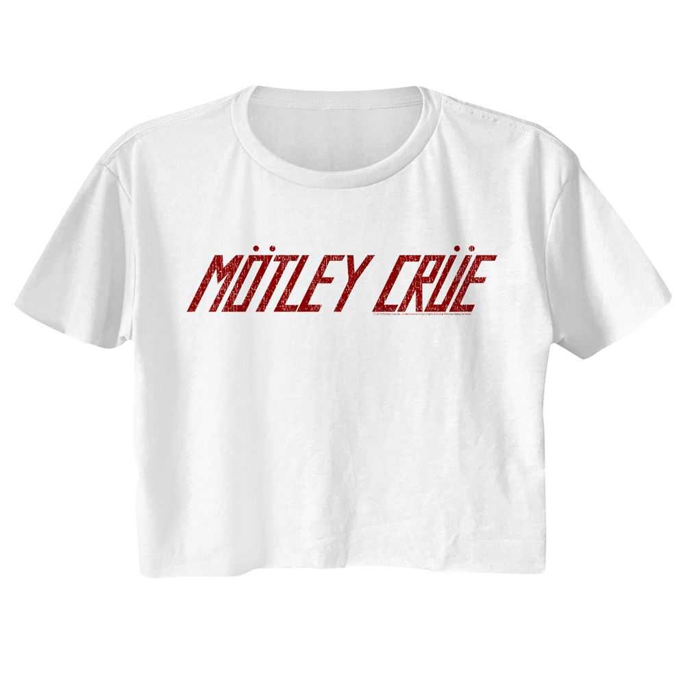 Motley Crue Logo Ladies Graphic T-Shirt - Classic Rock Music Clothing - Vintage Concert Lover Gift Idea