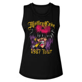 Motley Crue Spraypaint Tour Ladies Graphic Tank Top - Classic Rock Music Clothing - Vintage Concert Lover Gift Idea