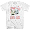Motley Crue Dotty Masks Graphic T-Shirt - Classic Rock Music Clothing - Vintage Concert Lover Gift Idea