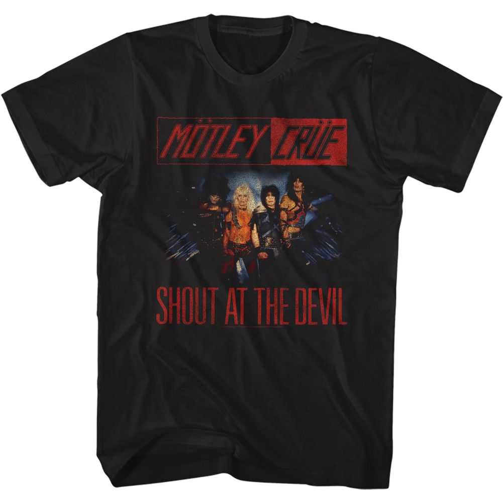 Motley Crue SATD Band Photo Graphic T-Shirt - Classic Rock Music Clothing - Vintage Concert Lover Gift Idea