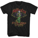 Motley Crue Dr Feelgood Tour Graphic T-Shirt - Classic Rock Music Clothing - Vintage Concert Lover Gift Idea
