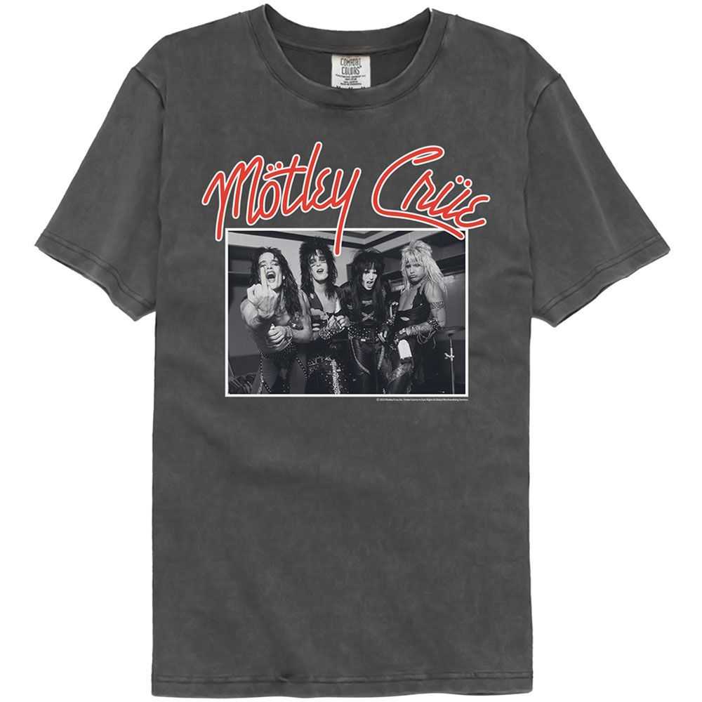 Motley Crue Stand And Deliver Graphic T-Shirt - Classic Rock Music Clothing - Vintage Concert Lover Gift Idea