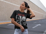 Motley Crue-BW Shout Cover Graphic T-Shirt - Classic Rock Music Clothing - Vintage Concert Lover Gift Idea