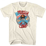 Motley Crue Allister With US Flag Graphic T-Shirt - Classic Rock Music Clothing - Vintage Concert Lover Gift Idea