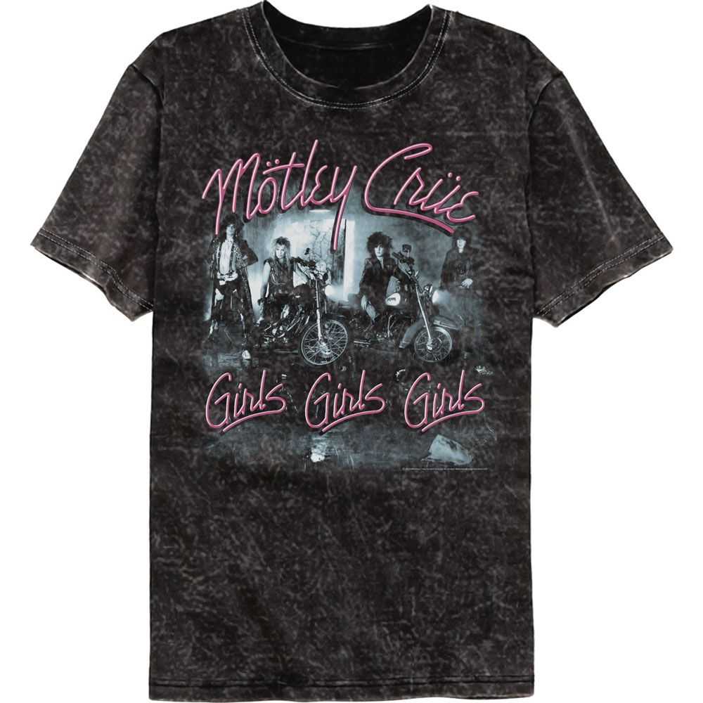Motley Crue Girls Girls Girls Graphic T-Shirt - Classic Rock Music Clothing - Vintage Concert Lover Gift Idea