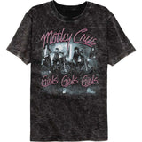 Motley Crue Girls Girls Girls Graphic T-Shirt - Classic Rock Music Clothing - Vintage Concert Lover Gift Idea