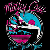 Motley Crue Girls Legs Graphic T-Shirt - Classic Rock Music Clothing - Vintage Concert Lover Gift Idea