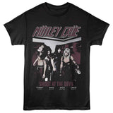 Motley Crue SATD Graphic T-Shirt - Classic Rock Music Clothing - Vintage Concert Lover Gift Idea