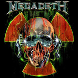 Megadeth Vic And Radioactive Symbol Graphic T-Shirt - Classic Rock Music Clothing - Vintage Concert Lover Gift Idea