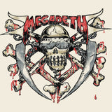 Megadeth Skull Bones Blades Graphic T-Shirt - Classic Rock Music Clothing - Vintage Concert Lover Gift Idea