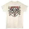 Megadeth Skull Bones Blades Graphic T-Shirt - Classic Rock Music Clothing - Vintage Concert Lover Gift Idea