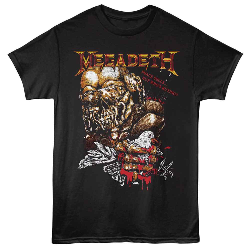 Megadeth Peace Sells Graphic T-Shirt - Classic Rock Music Clothing - Vintage Concert Lover Gift Idea