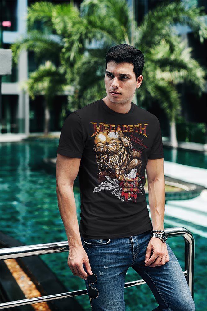 Megadeth Peace Sells Graphic T-Shirt - Classic Rock Music Clothing - Vintage Concert Lover Gift Idea