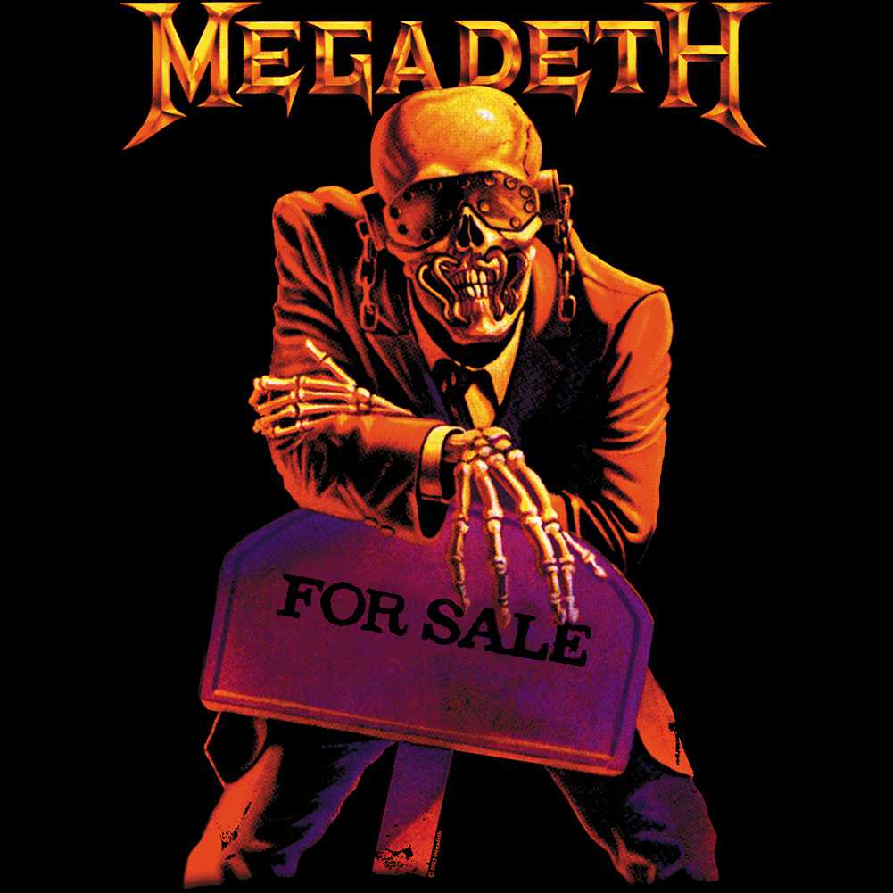 Megadeth For Sale Graphic T-Shirt - Classic Rock Music Clothing - Vintage Concert Lover Gift Idea