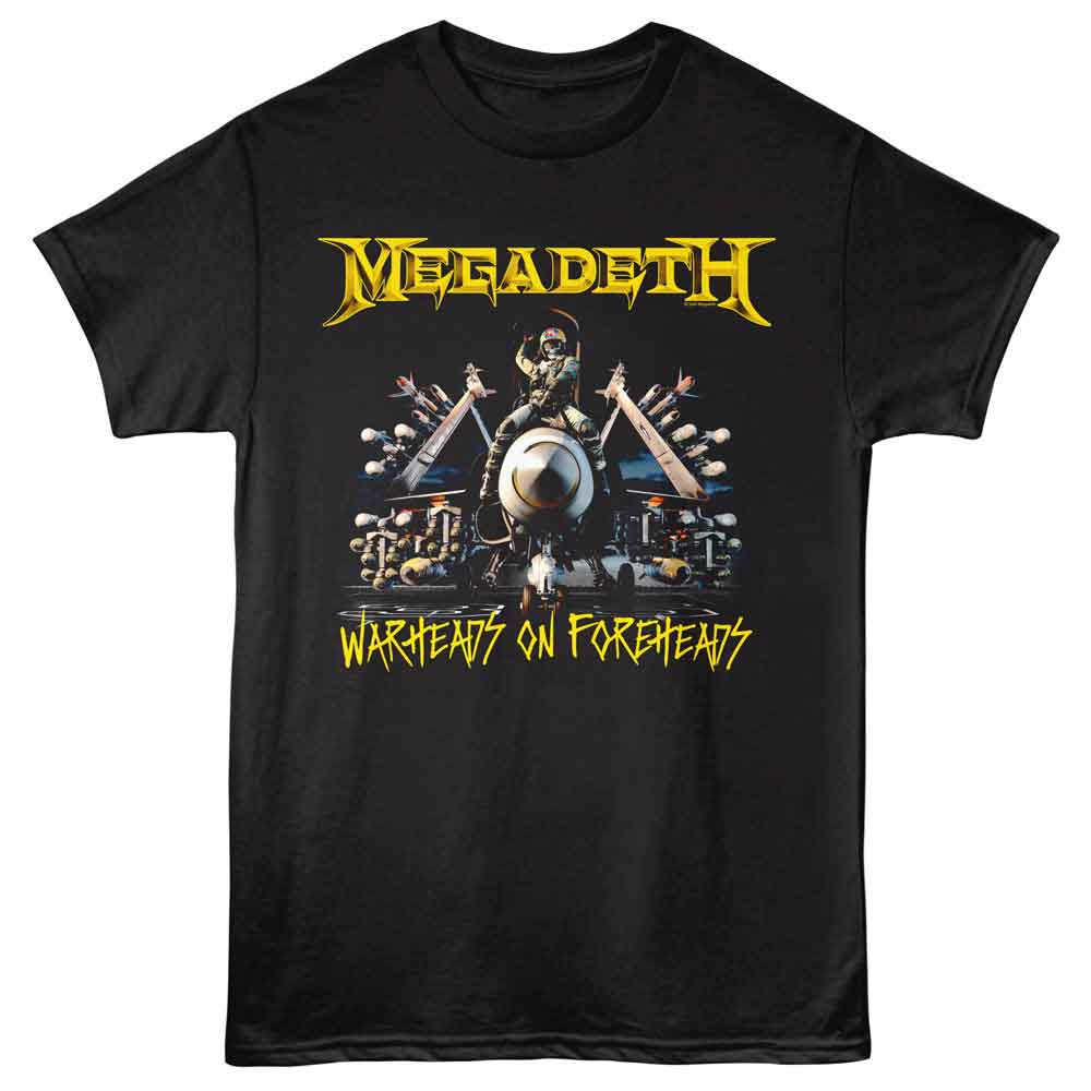 Megadeth Warheads Graphic T-Shirt - Classic Rock Music Clothing - Vintage Concert Lover Gift Idea
