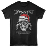 Megadeth Christmas Is My Business Graphic T-Shirt - Classic Rock Music Clothing - Vintage Concert Lover Gift Idea