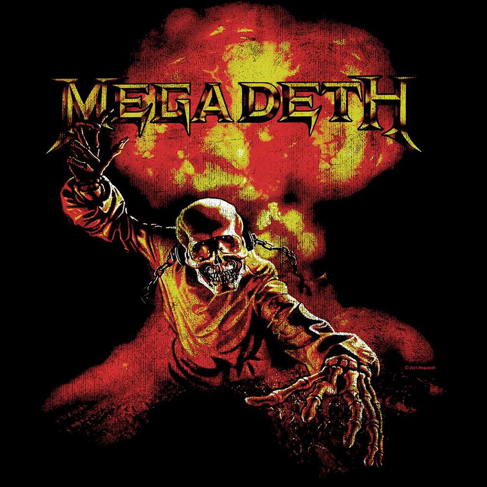 Megadeth Nuclear Graphic T-Shirt - Classic Rock Music Clothing - Vintage Concert Lover Gift Idea