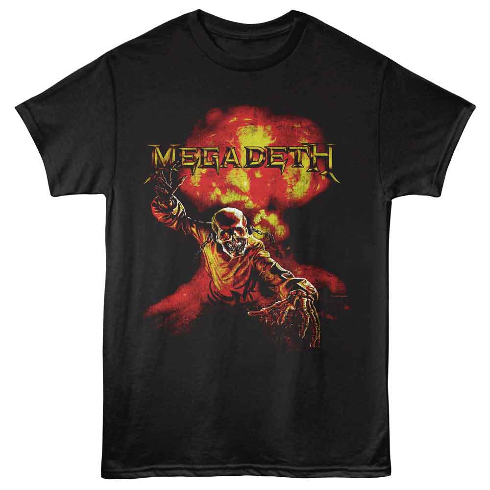 Megadeth Nuclear Graphic T-Shirt - Classic Rock Music Clothing - Vintage Concert Lover Gift Idea