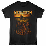 Megadeth Shark Nukes Graphic T-Shirt - Classic Rock Music Clothing - Vintage Concert Lover Gift Idea