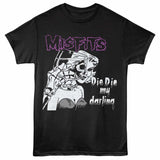 Misfits DIE DIE Adult Black T-Shirt – Horror Punk Band Graphic Tee for Concert & Music Fans