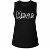 Misfits LOGO Black Adult Muscle Ladies Tank Top – Official Punk Rock Band Merch for Concert & Music Fans