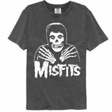 Misfits LOGO OUTLINE SKULL Pepper Adult T-Shirt – Punk Rock Band Skull Graphic Fan Shirt