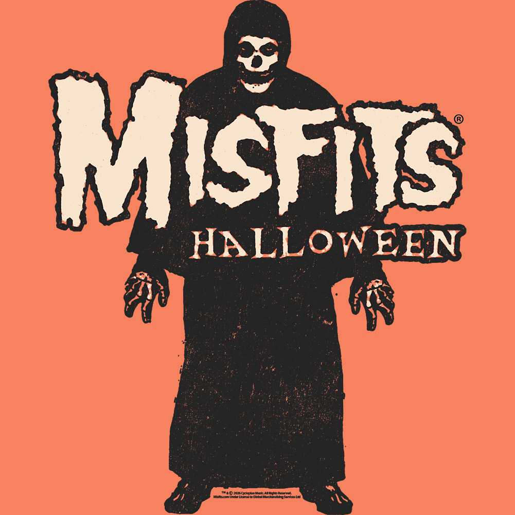 Misfits HALLOWEEN Adult T-Shirt – Bright Orange Heather Horror Punk Rock Band Tee
