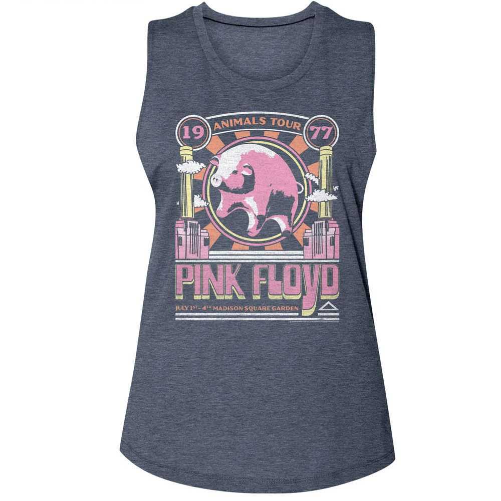 Pink Floyd Animals Tour 1977 Women Tank Top - Legendary Concert Apparel - Nostalgic Music Lover Gift