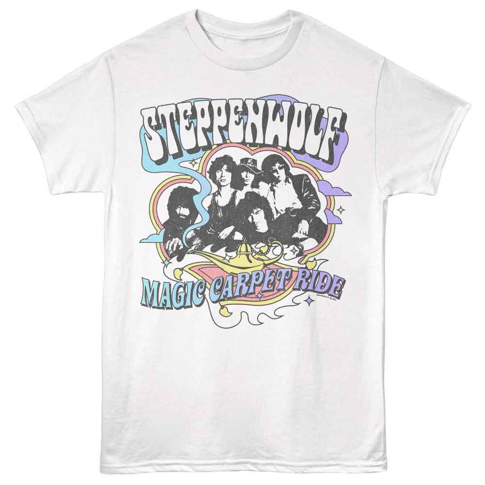 Steppenwolf Magic Carpet Graphic T-Shirt - Classic Rock Music Clothing - Vintage Concert Lover Gift Idea