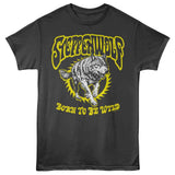 Steppenwolf Born To Be Wild Wolf Graphic T-Shirt - Classic Rock Music Clothing - Vintage Concert Lover Gift Idea